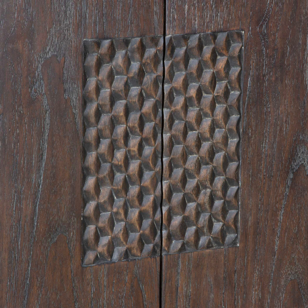 Modern European furniture - Weathered Mindi Wood 2-Door Cabinet - www.oroa.com | Oroa.com