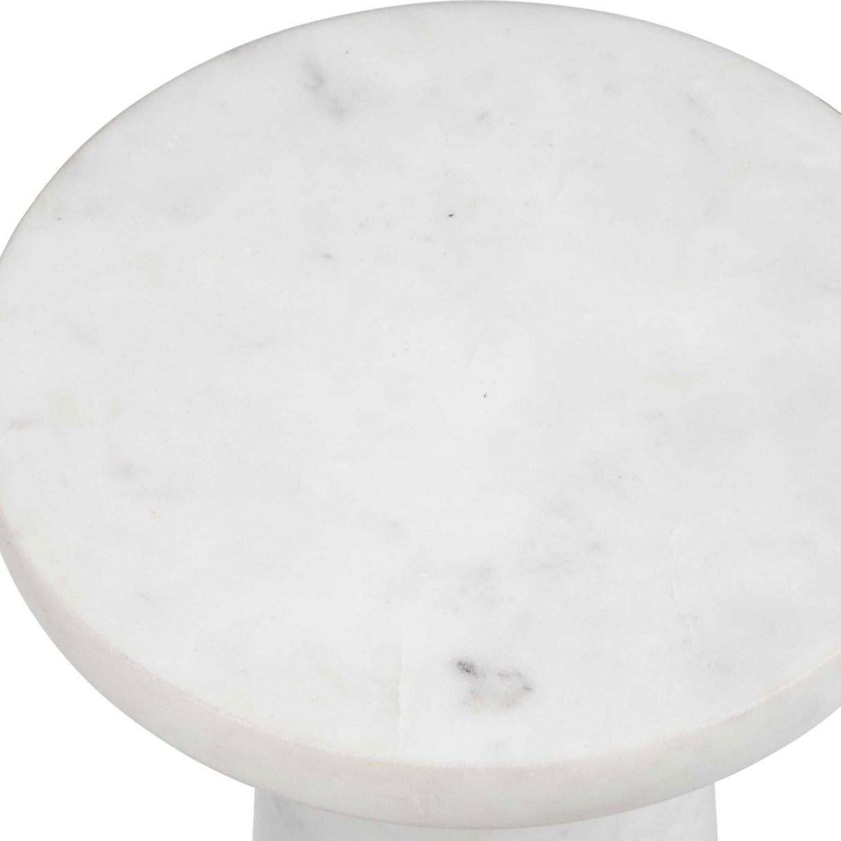 White Marble Indoor/Outdoor Drink Table | Oroa.com