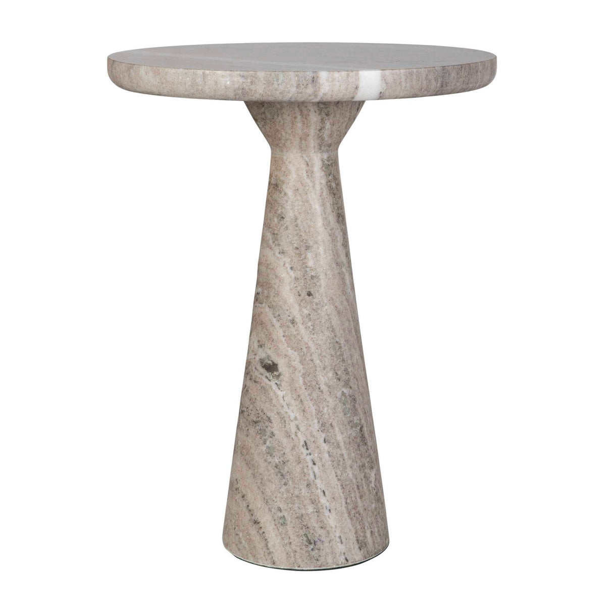 Neutral-Toned Marble Accent Table | Oroa.com