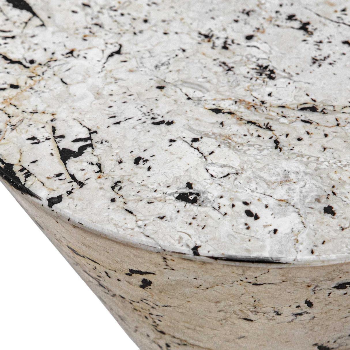 Limestone Hourglass Indoor/Outdoor Drink Table | Oroa.com