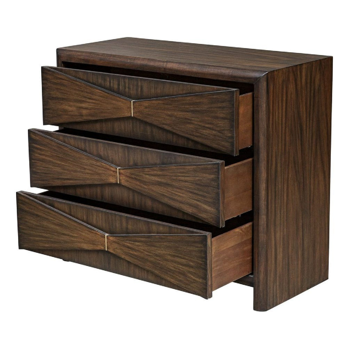 Modern European furniture - Acacia Wood 3-Drawer Chest - www.oroa.com | Oroa.com