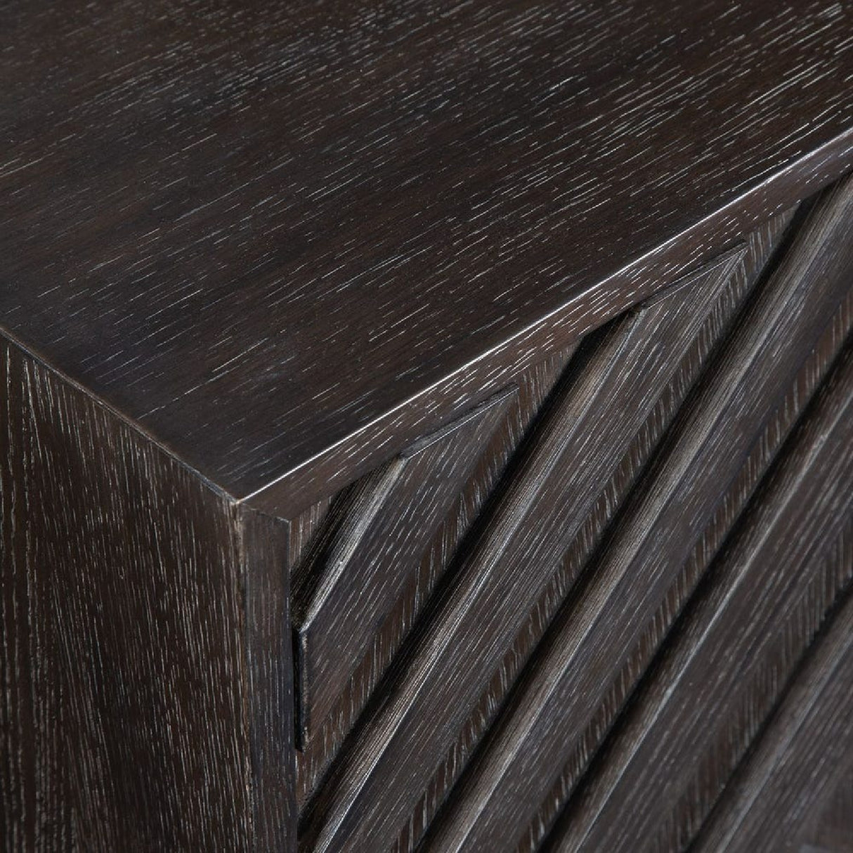 Modern European furniture - Oak Chevron 4-Door Cabinet - www.oroa.com | Oroa.com