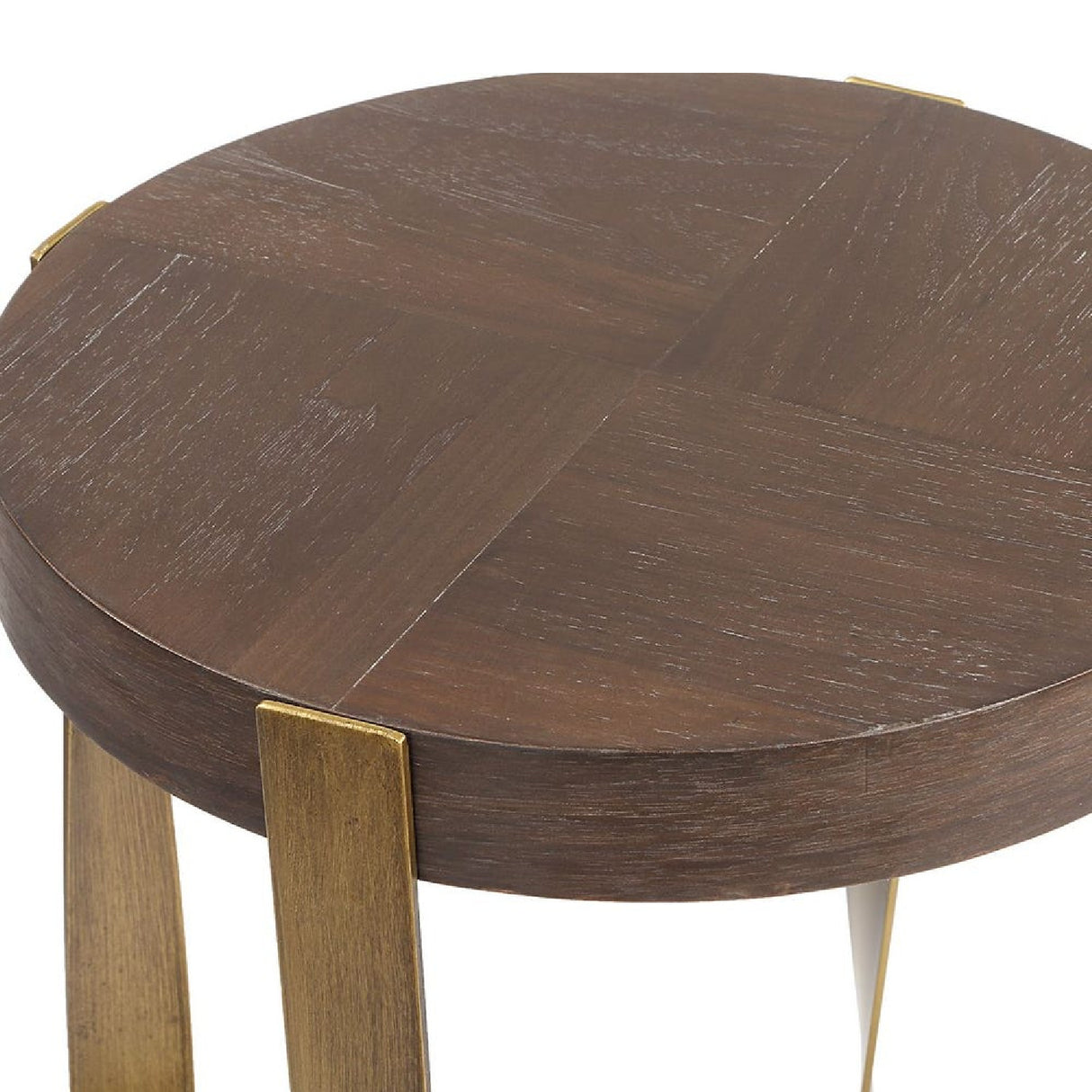 Twisted Brass Frame Accent Table | Oroa.com