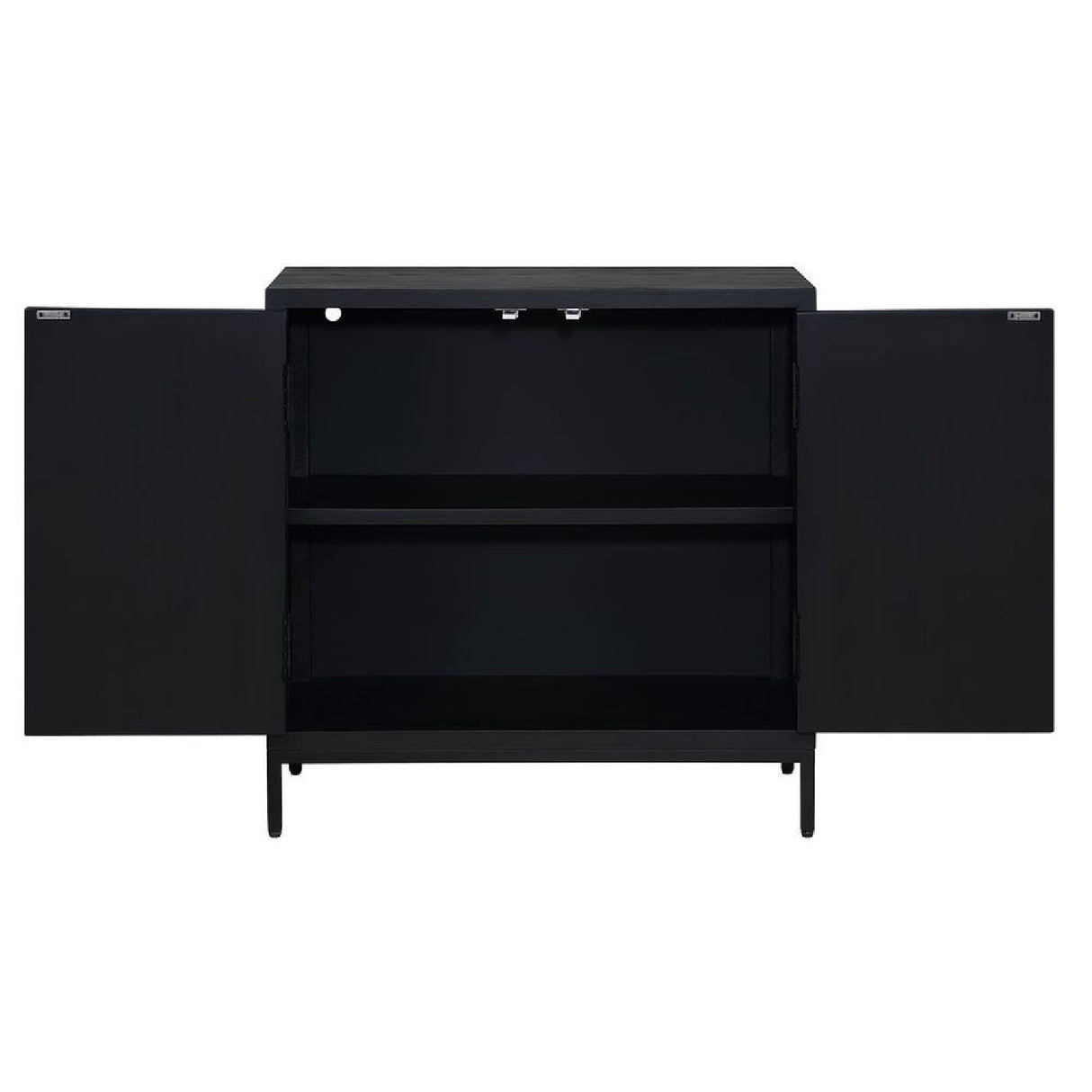 Modern European furniture - Black Circle Patterned 2-Door Cabinet - www.oroa.com | Oroa.com