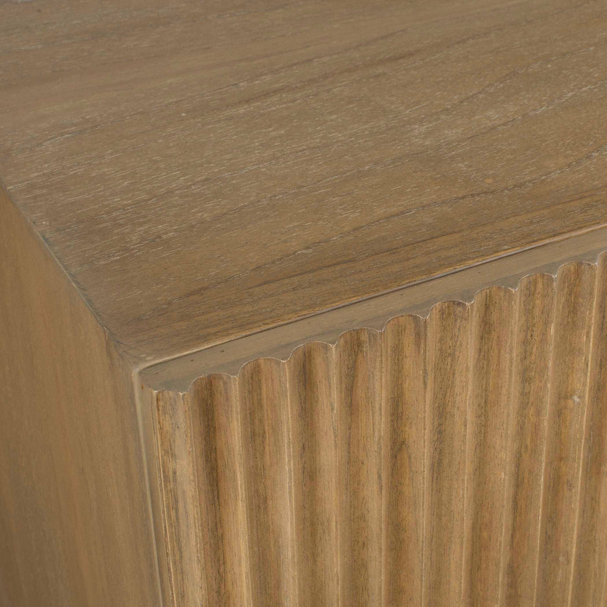 Modern European furniture - Fluted Wood 4-Door Cabinet - www.oroa.com | Oroa.com