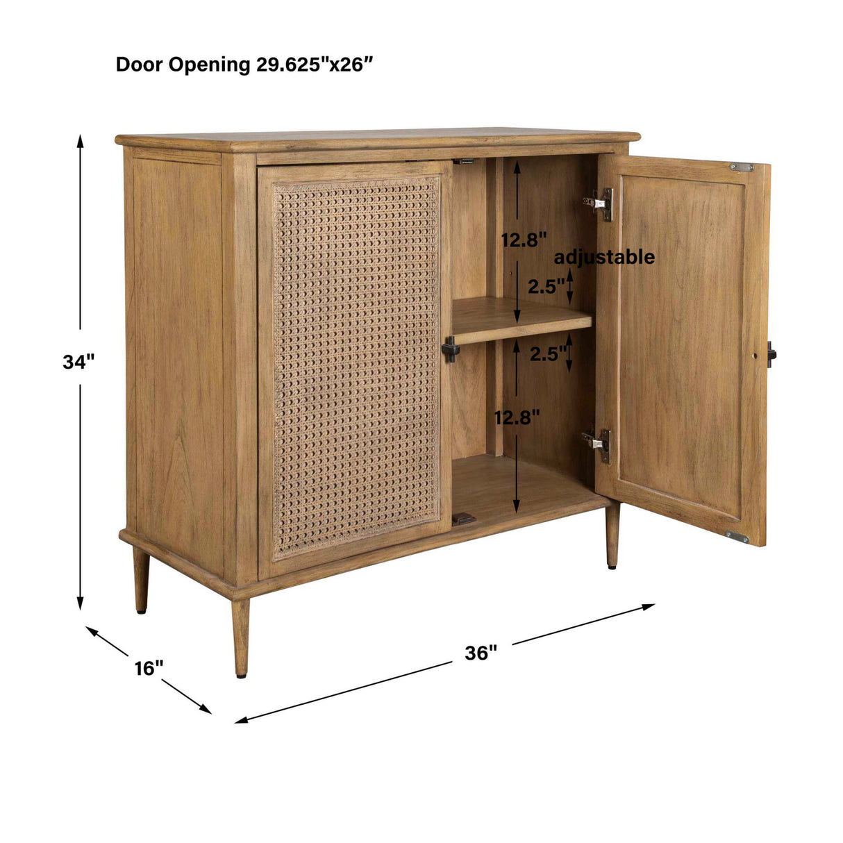 Modern European furniture - Rattan Cane 2-Door Cabinet - www.oroa.com - www.oroa.com | Oroa.com