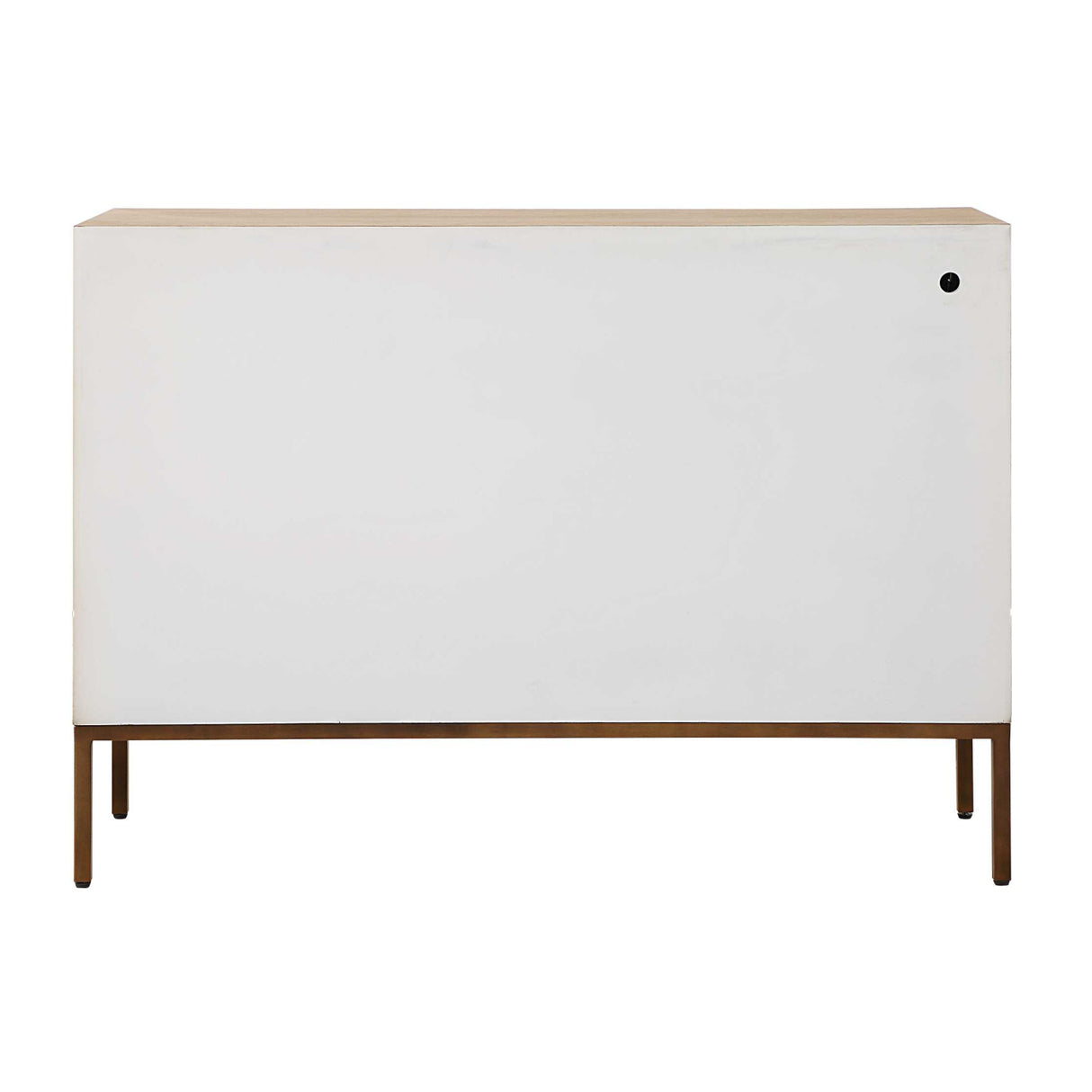 Cream Geometric 2-Door Cabinet Modern European furniture - www.oroa.com | Oroa.com