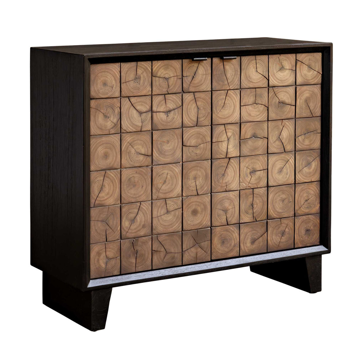 Modern European furniture - Wooden 2-Door Grid Cabinet - www.oroa.com | Oroa.com