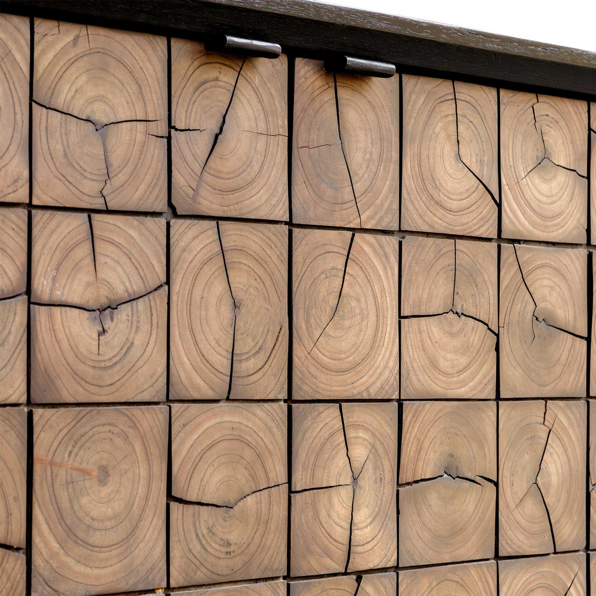 Modern European furniture - Wooden 2-Door Grid Cabinet - www.oroa.com | Oroa.com