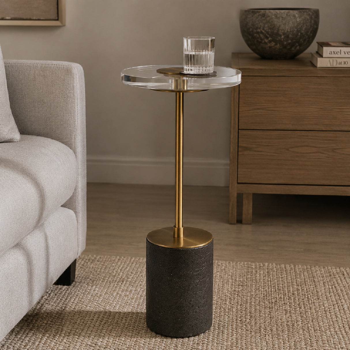 Oval Crystal Accent Table | Oroa.com