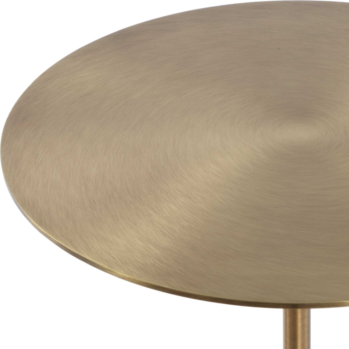 Modern European furniture - Brushed Brass Pedestal Drink Table - www.oroa.com | Oroa.com