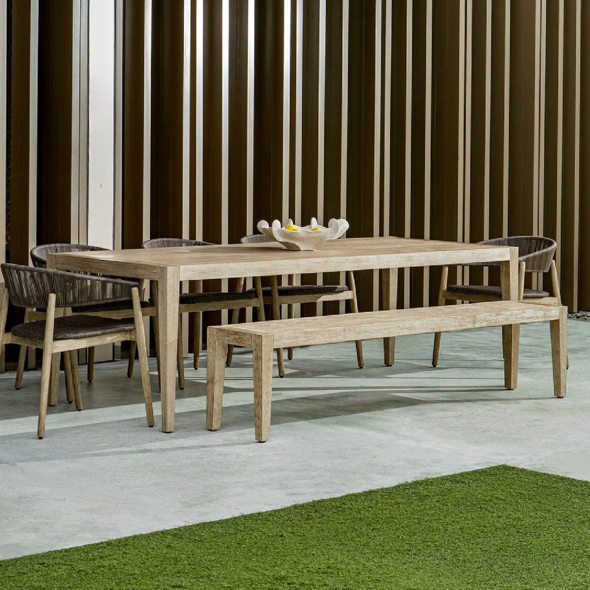 Modern European furniture - Mahogany Outdoor Bench - www.oroa.com | Oroa.com
