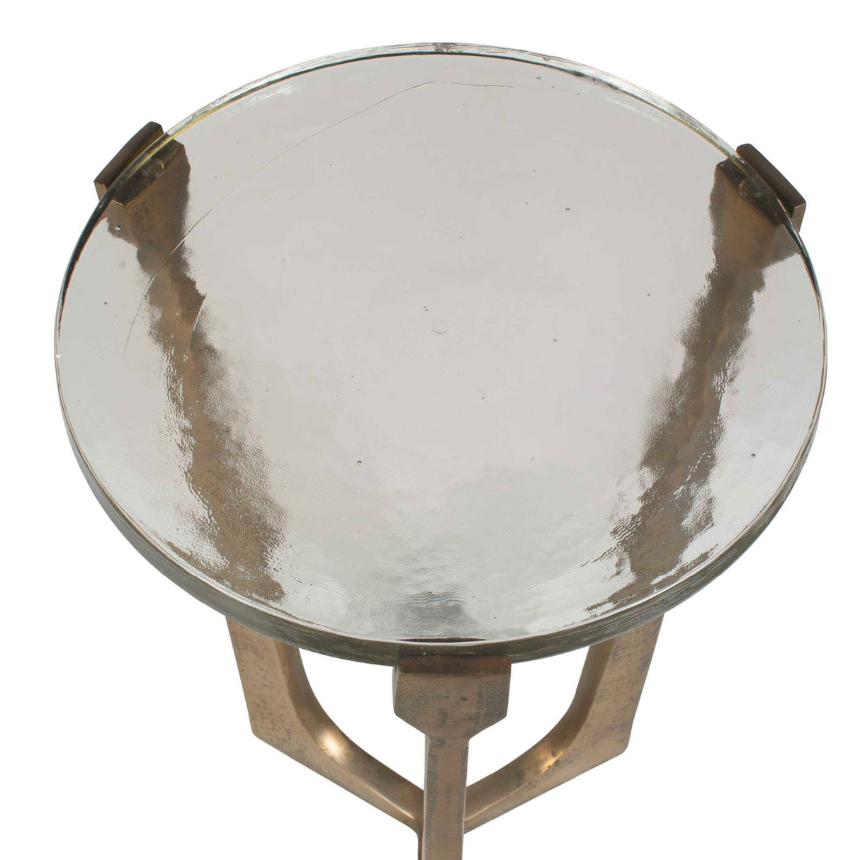 Round Glass Indoor/Outdoor Accent Table | Oroa.com