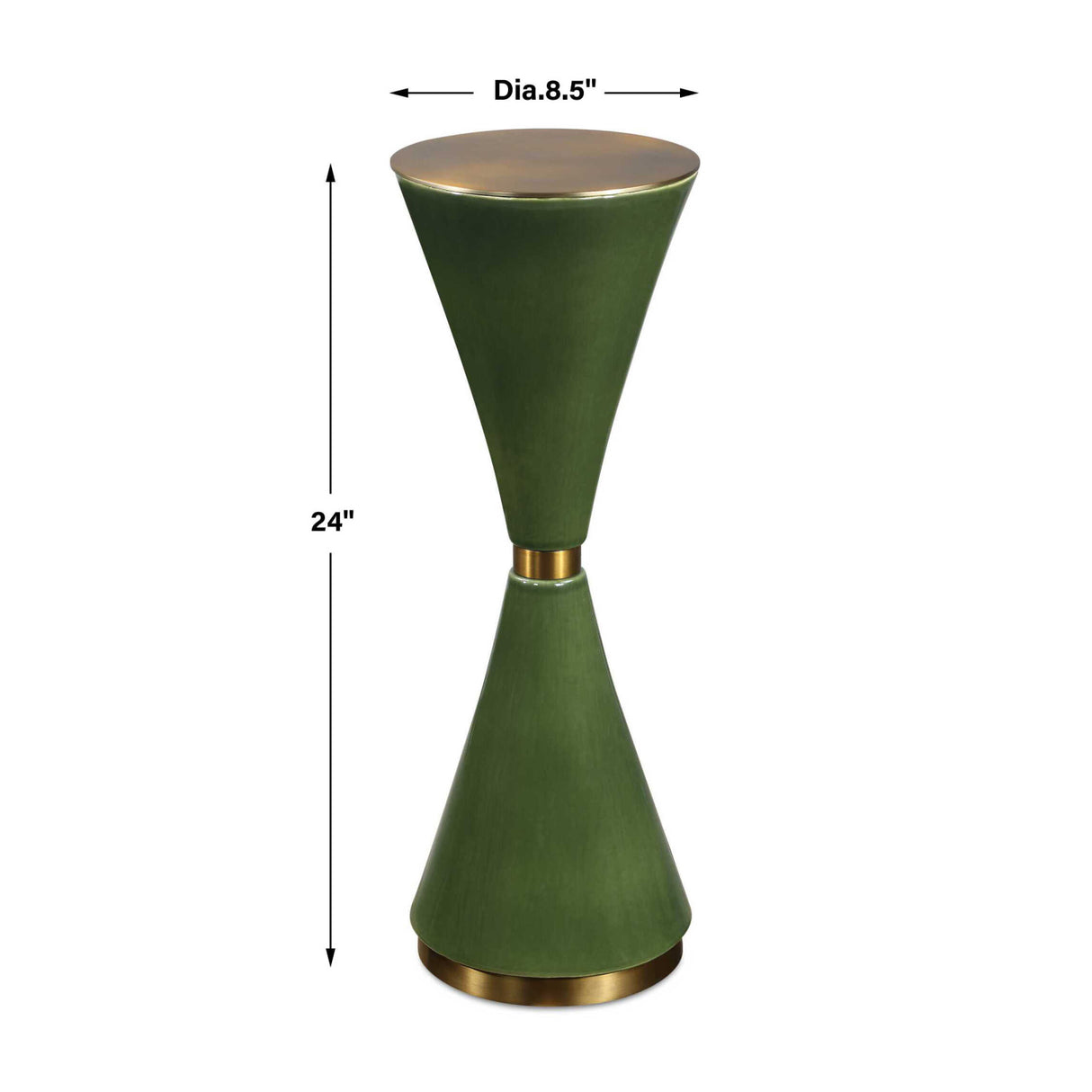Modern European furniture - Green Ceramic Hourglass Drink Table - www.oroa.com | Oroa.com