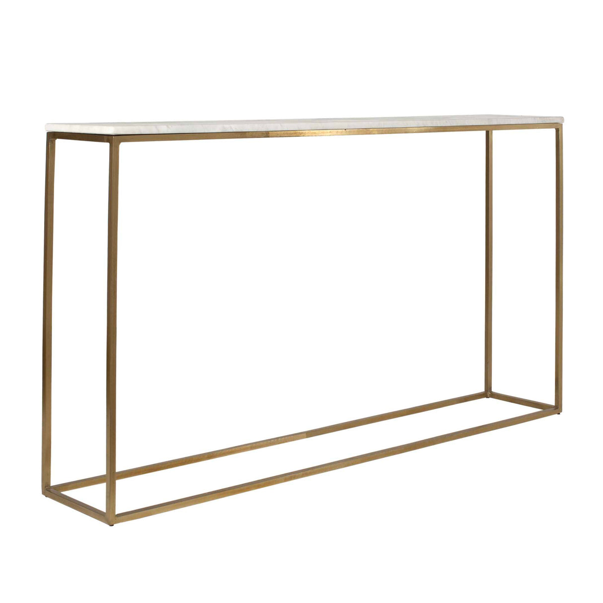 White Marble Minimalist Console Table | Oroa.com