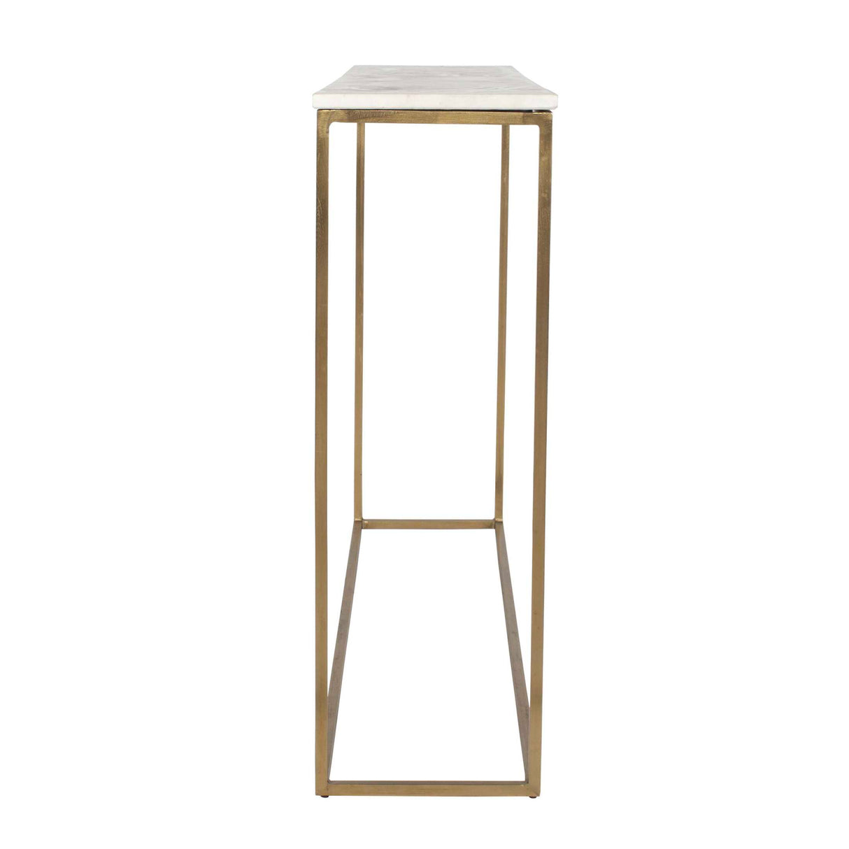 White Marble Minimalist Console Table | Oroa.com