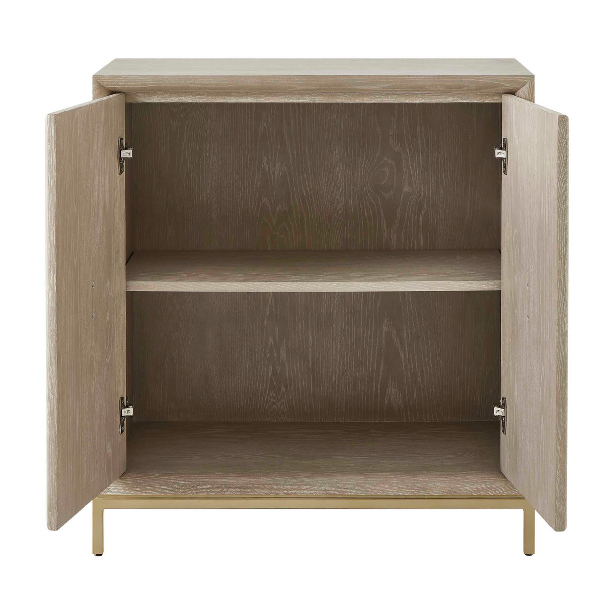 Modern European furniture - Cerused Oak 2-Door Cabinet - www.oroa.com | Oroa.com