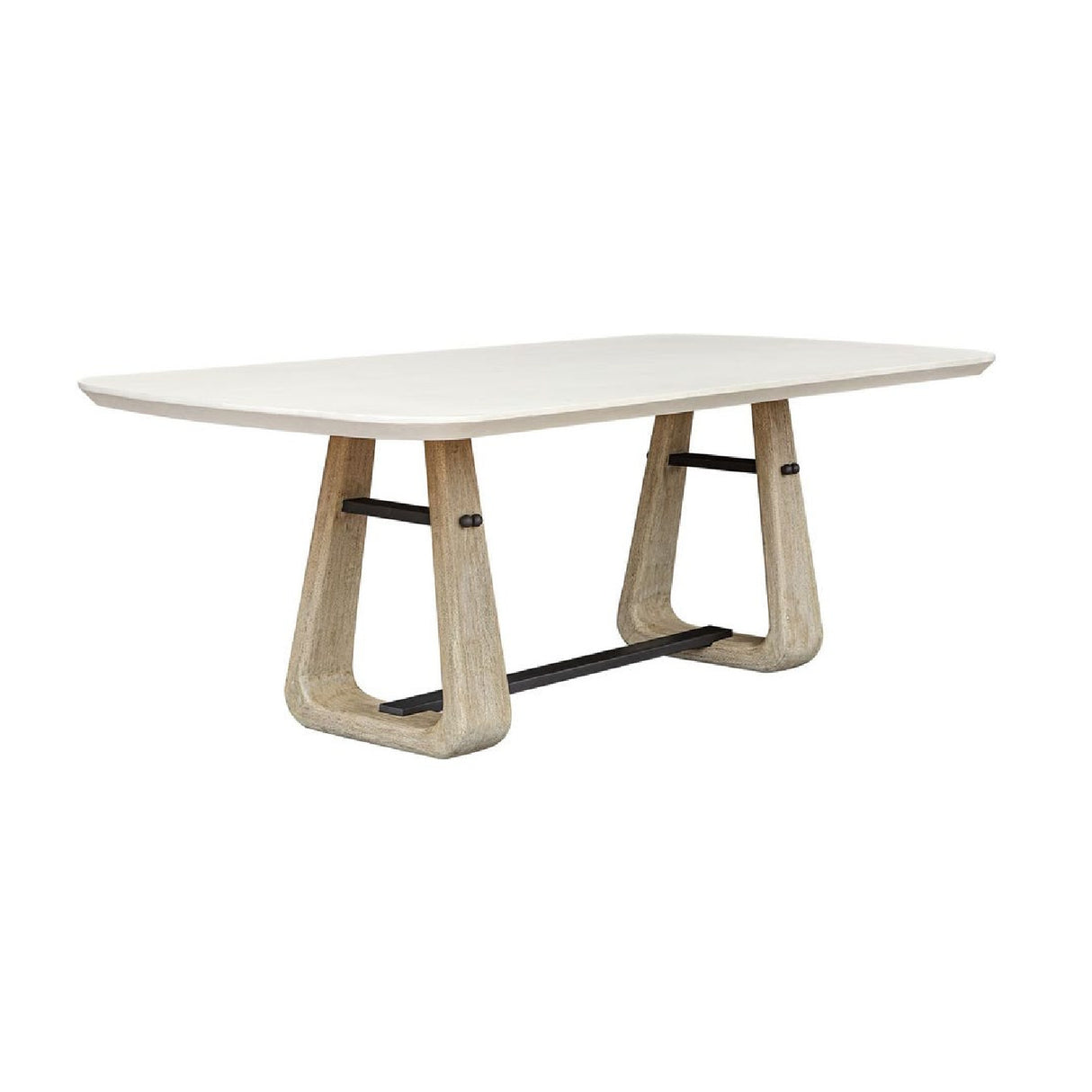 White Rectangular Indoor/Outdoor Dining Table | Oroa.com
