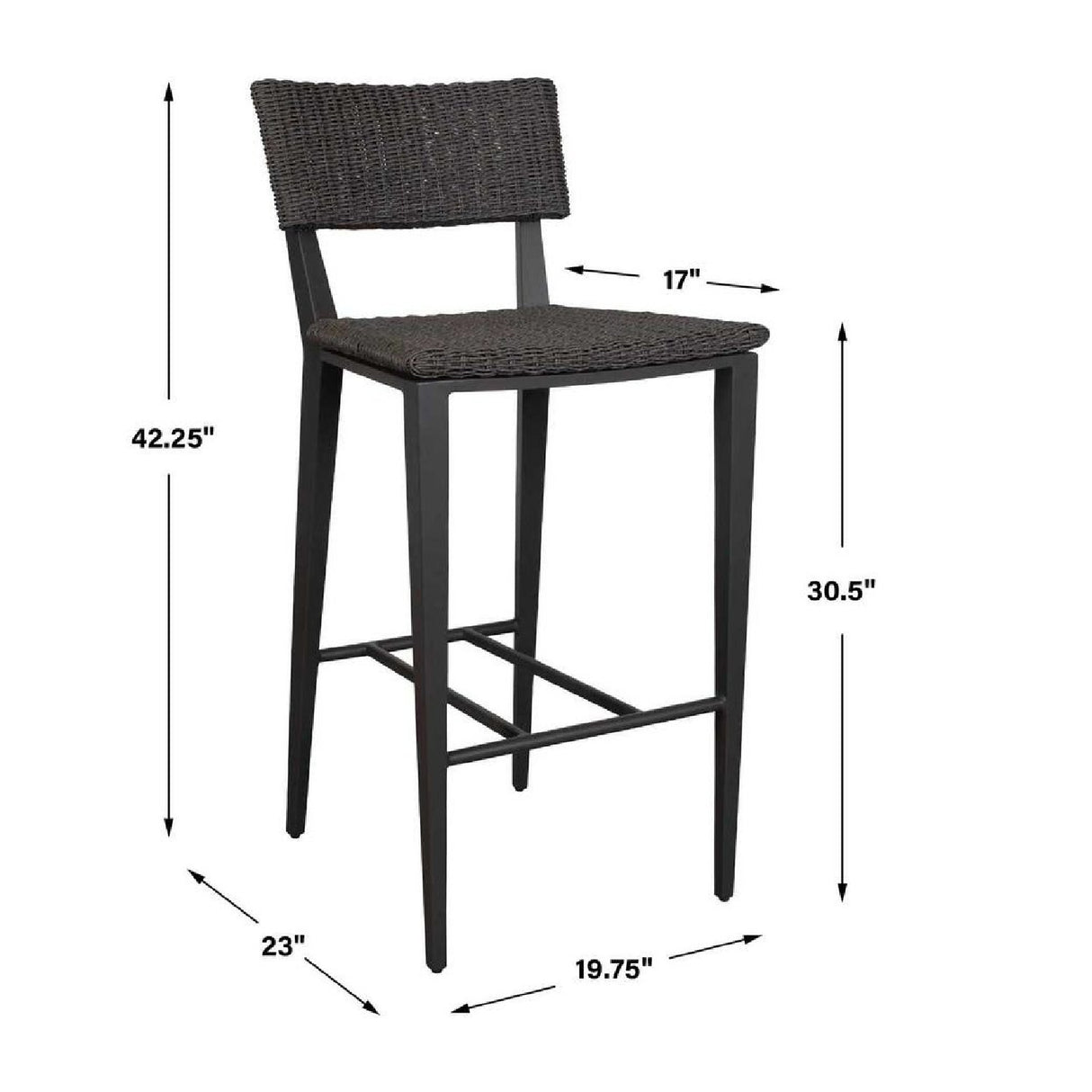 Wicker Outdoor Bar Stool | Oroa.com