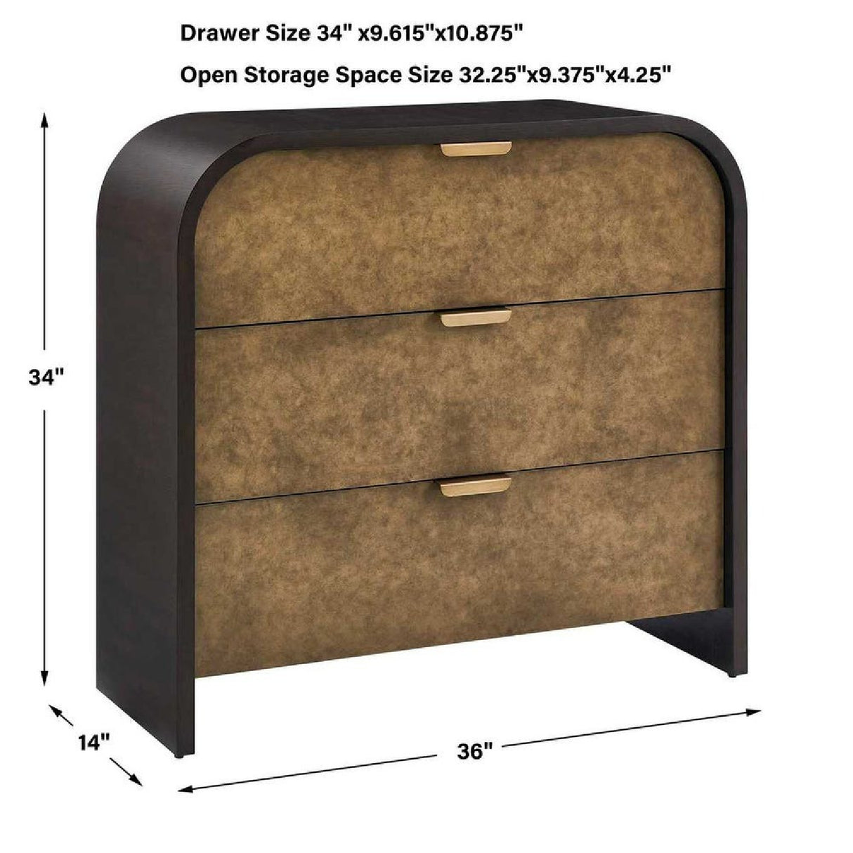 Modern European furniture - Two-Toned Oak 3-Drawer Chest - www.oroa.com | Oroa.com