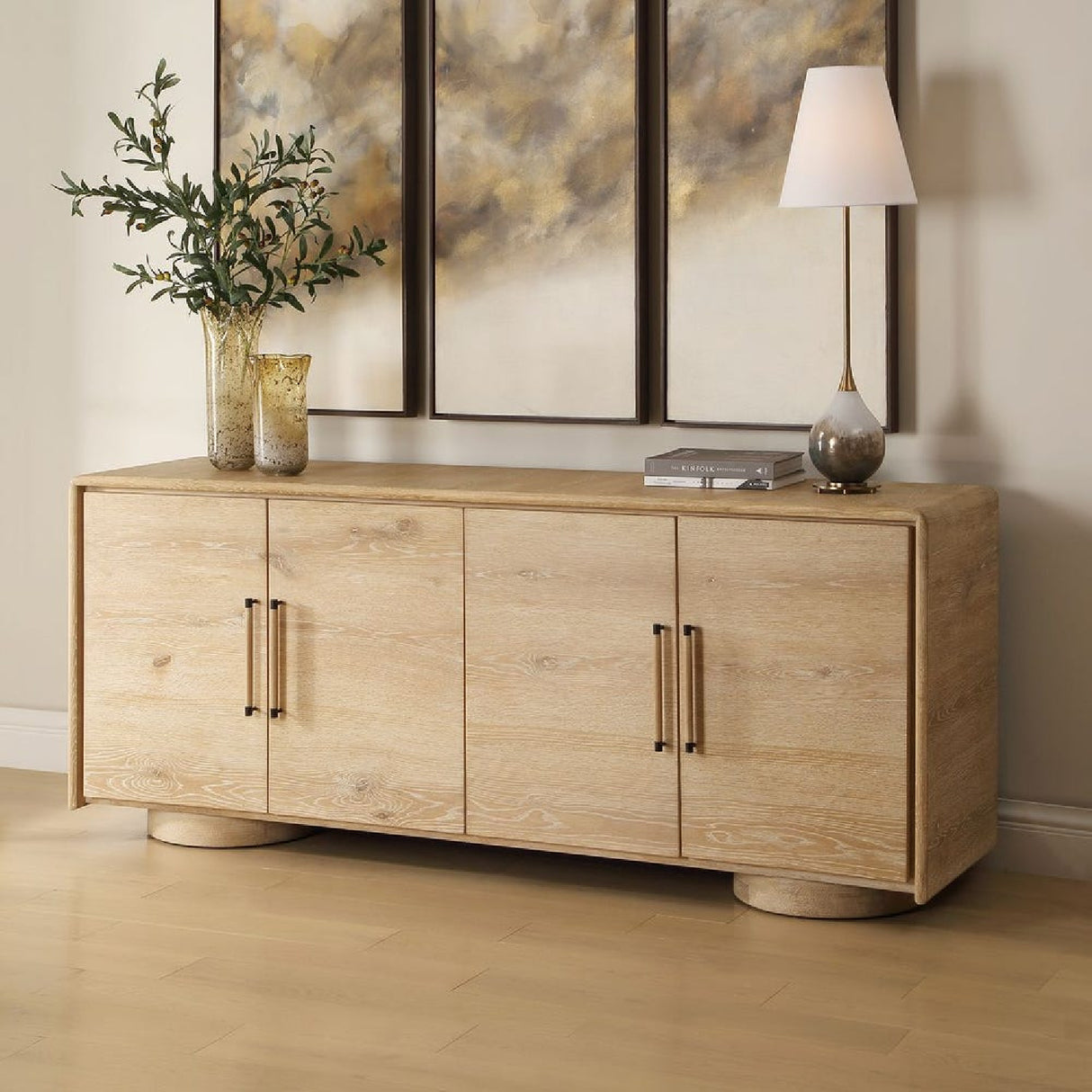 Modern European furniture - 4-Door Oak Cabinet - www.oroa.com | Oroa.com