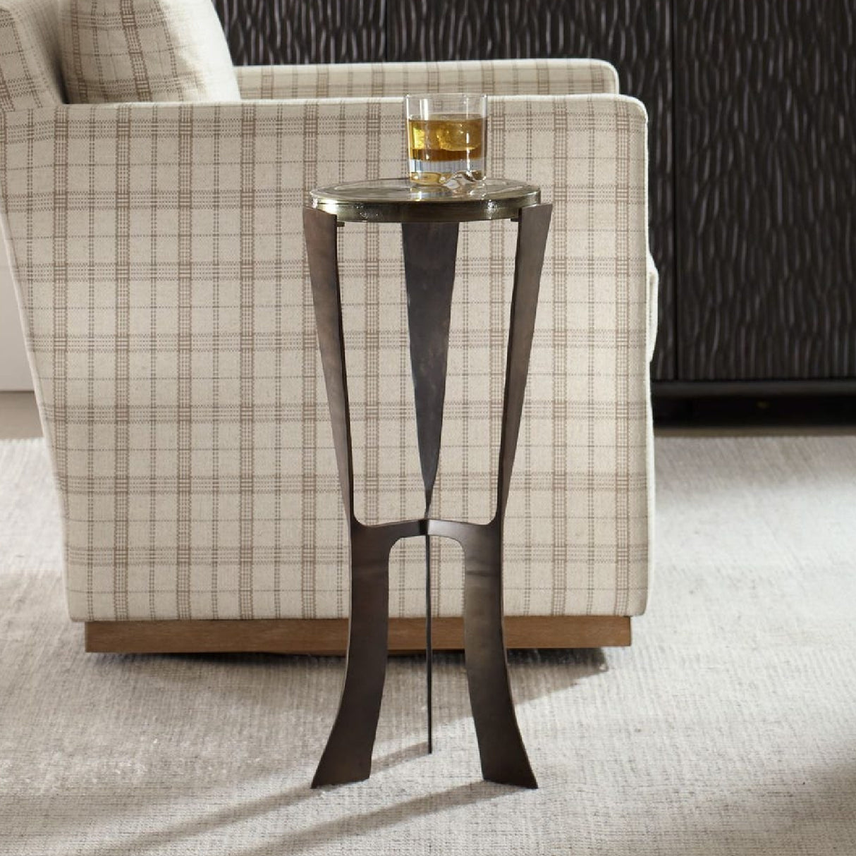 Bronze Framed Glass Drink Table | Oroa.com