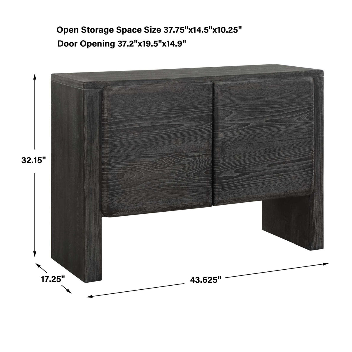 Modern European furniture - Elm Wood 2-Door Cabinet - www.oroa.com | Oroa.com
