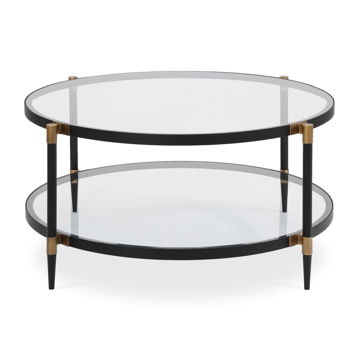 Round Tempered Glass Coffee Table | Oroa.com