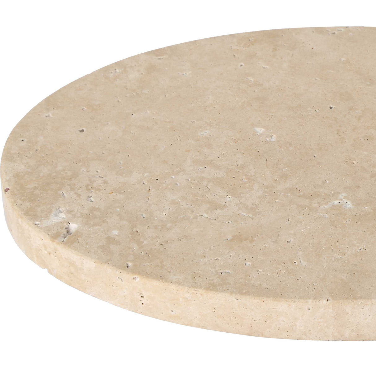Oval Travertine Accent Table | Oroa.com
