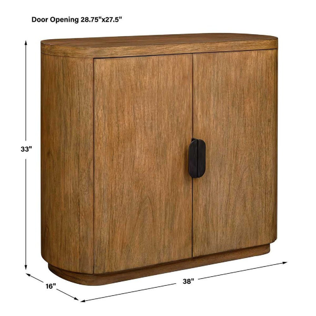 Modern European furniture - Mindi Wood 2-Door Cabinet - www.oroa.com | Oroa.com
