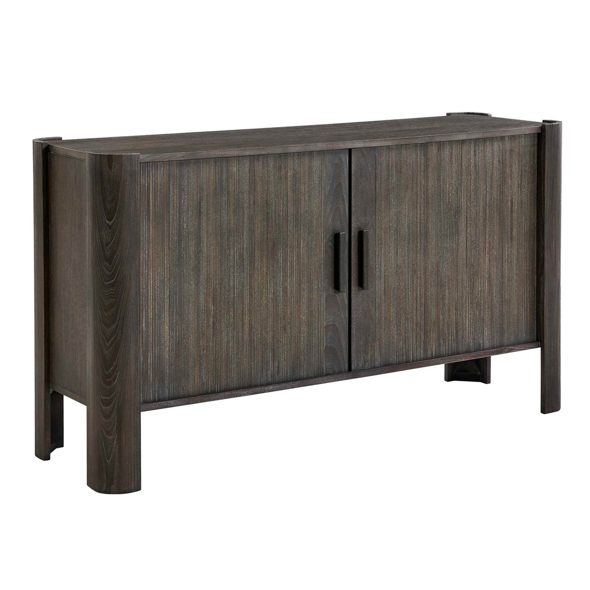 Modern European furniture - Gray Wooden Sliding Door Cabinet - www.oroa.com | Oroa.com