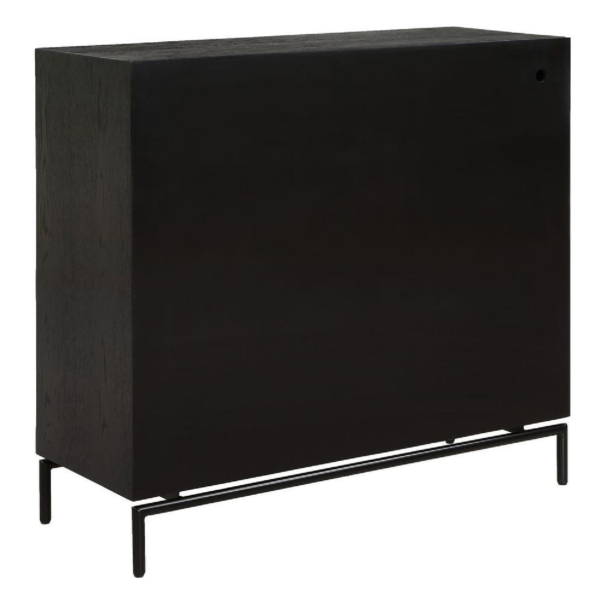 Modern European furniture - Black Fir Wood 2-Door Cabinet - www.oroa.com | Oroa.com