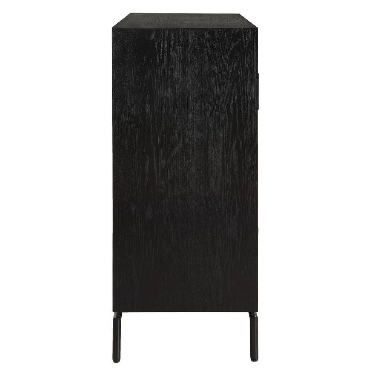 Modern European furniture - Black Fir Wood 2-Door Cabinet - www.oroa.com | Oroa.com