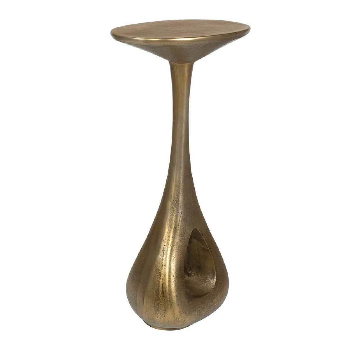 Modern European furniture - Antique Brass Indoor/Outdoor Accent Table - www.oroa.com | Oroa.com