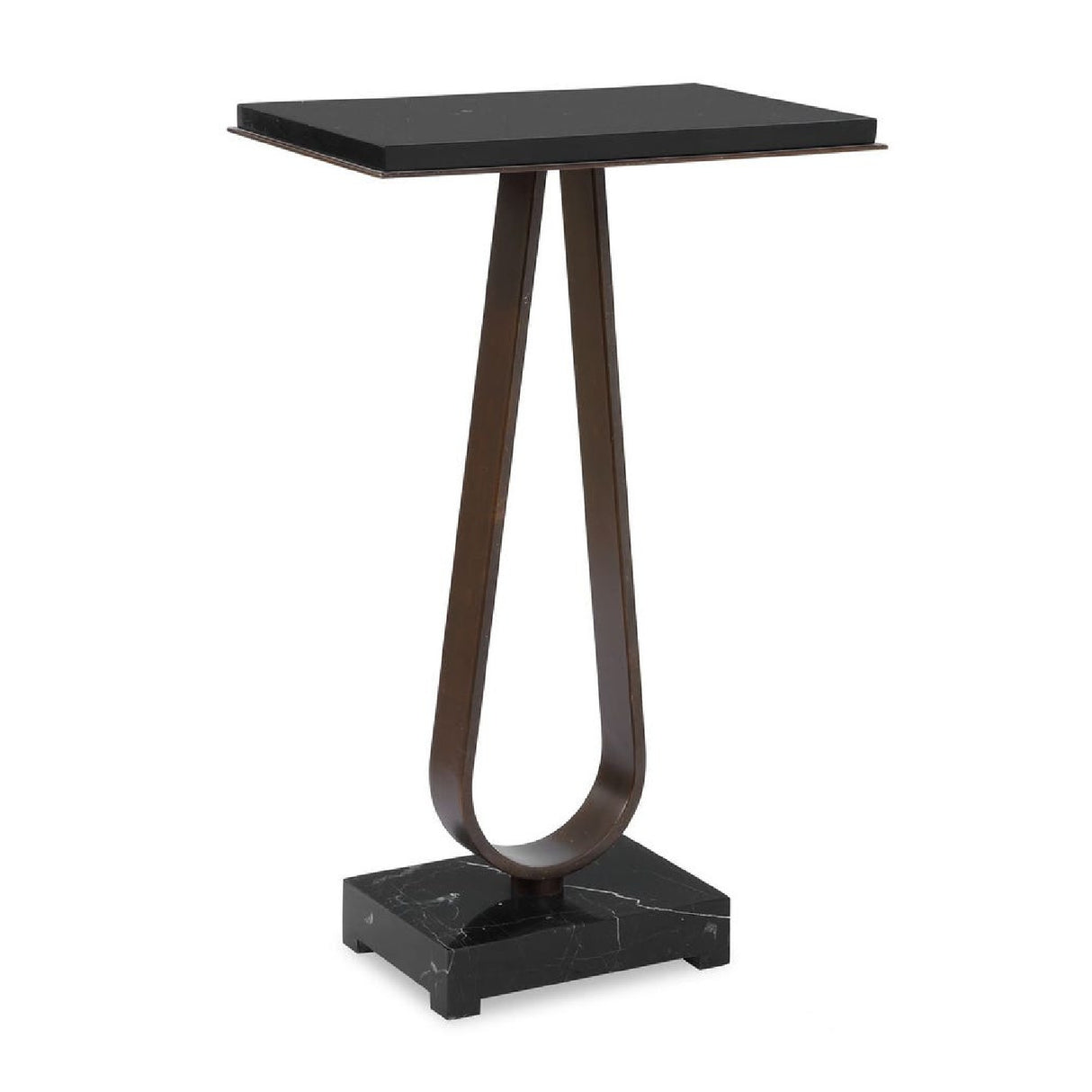 Modern European furniture - Black Marble Side Table - www.oroa.com | Oroa.com