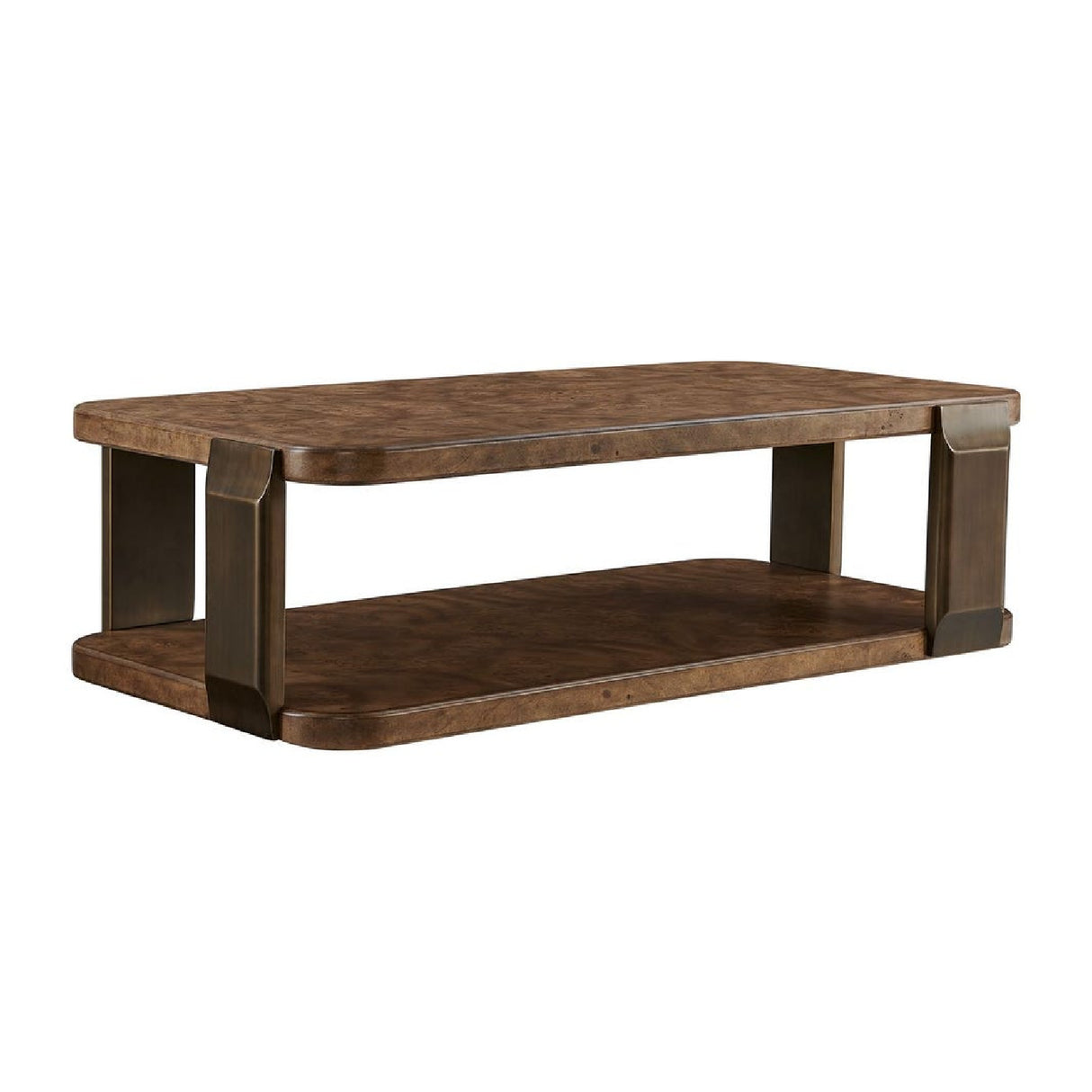Modern European furniture - Mappa Burl Rectangular Coffee Table - www.oroa.com | Oroa.com