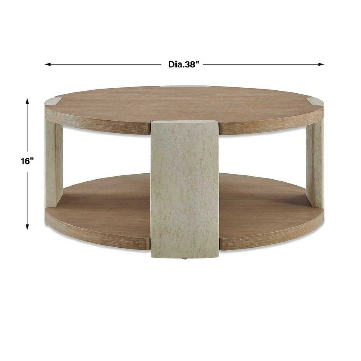 Modern European furniture - Oak Round Coffee Table - www.oroa.com | Oroa.com