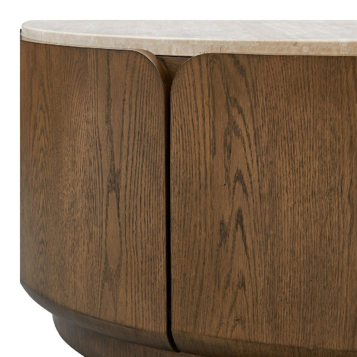 Modern European furniture - Travertine Round Coffee Table - www.oroa.com | Oroa.com