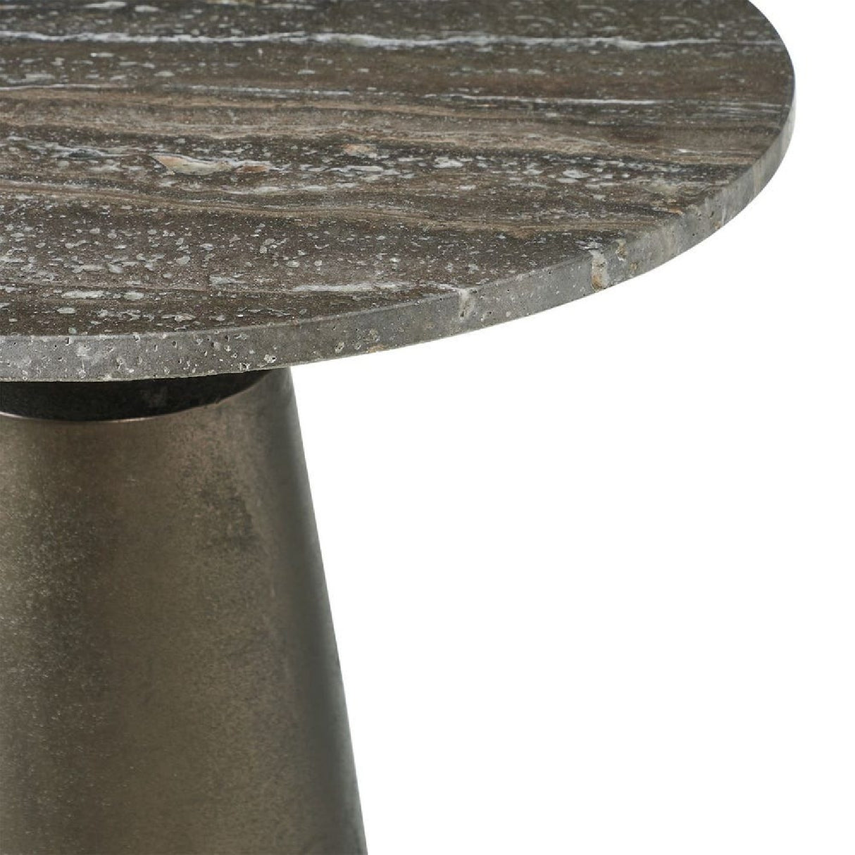 Modern European furniture - Round Bronze Indoor/Outdoor Accent Table - www.oroa.com | Oroa.com