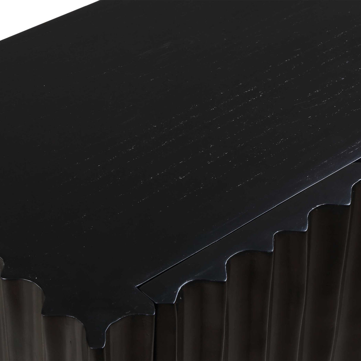 Modern European furniture - Black Carved Wooden 3-Door Cabinet - www.oroa.com | Oroa.com