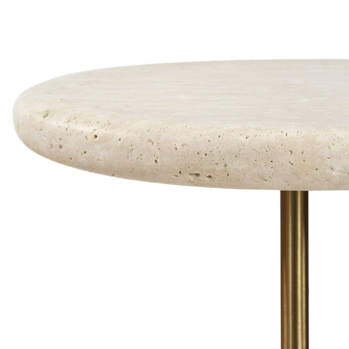 Modern European furniture - Natural Travertine Side Table - www.oroa.com | Oroa.com