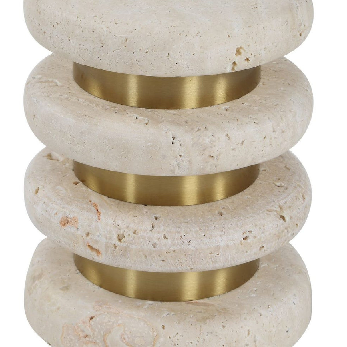 Modern European furniture - Natural Travertine Side Table - www.oroa.com | Oroa.com