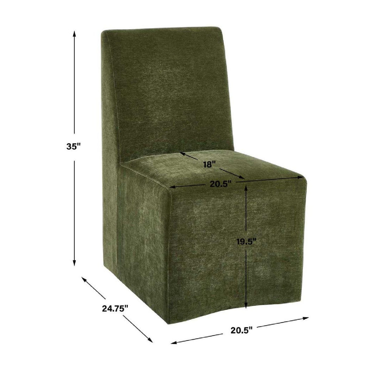 Modern European furniture - Green Velvet Dining Chair - www.oroa.com | Oroa.com