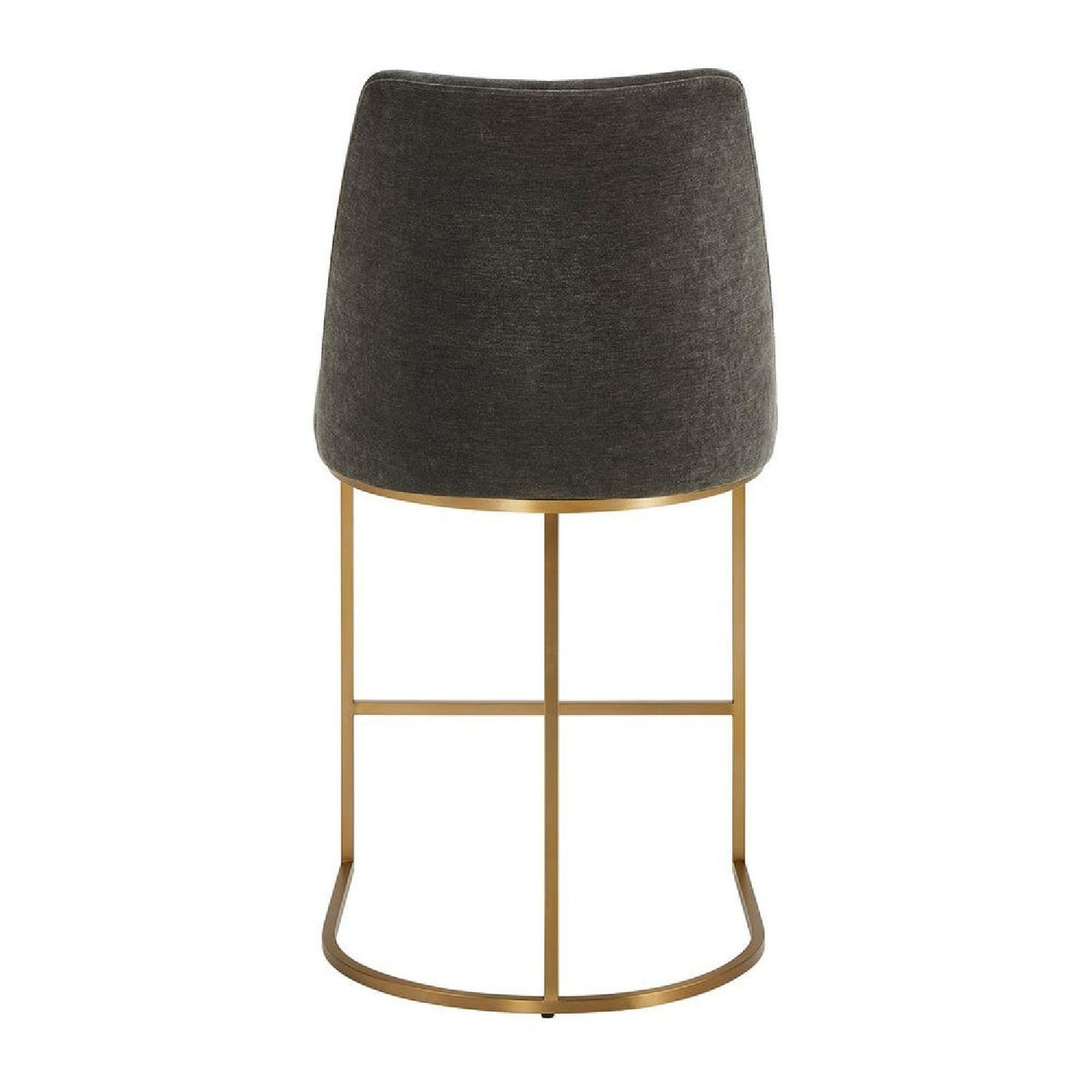 Modern European furniture - Gray Velvet Counter Stool - www.oroa.com | Oroa.com