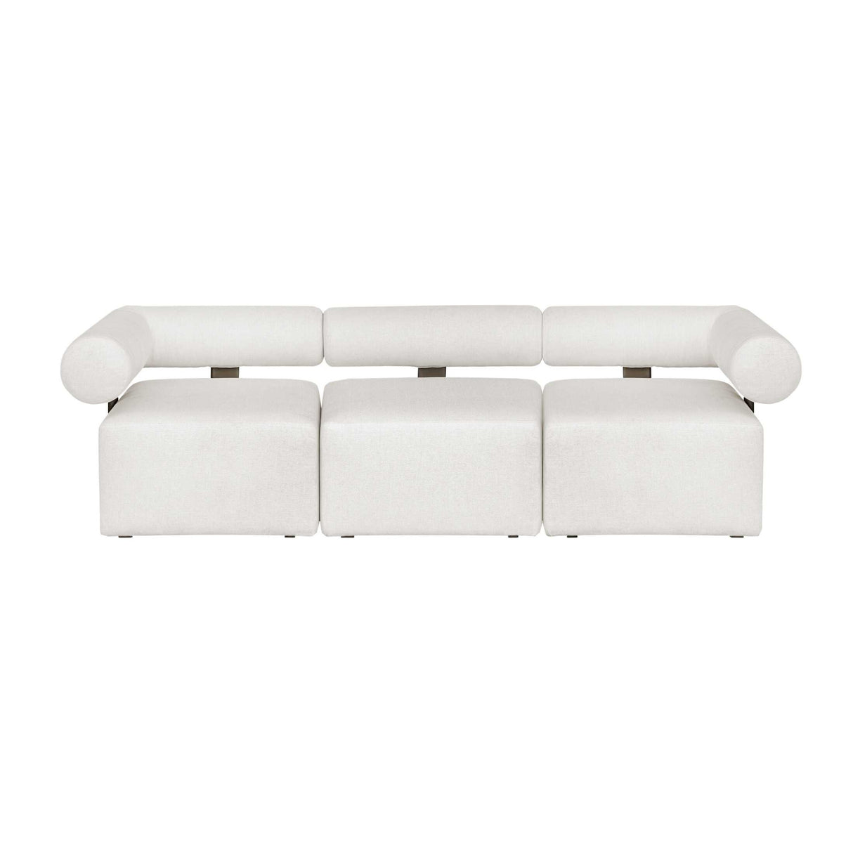 Modern European furniture - White Fabric Outdoor Sofa - www.oroa.com | Oroa.com