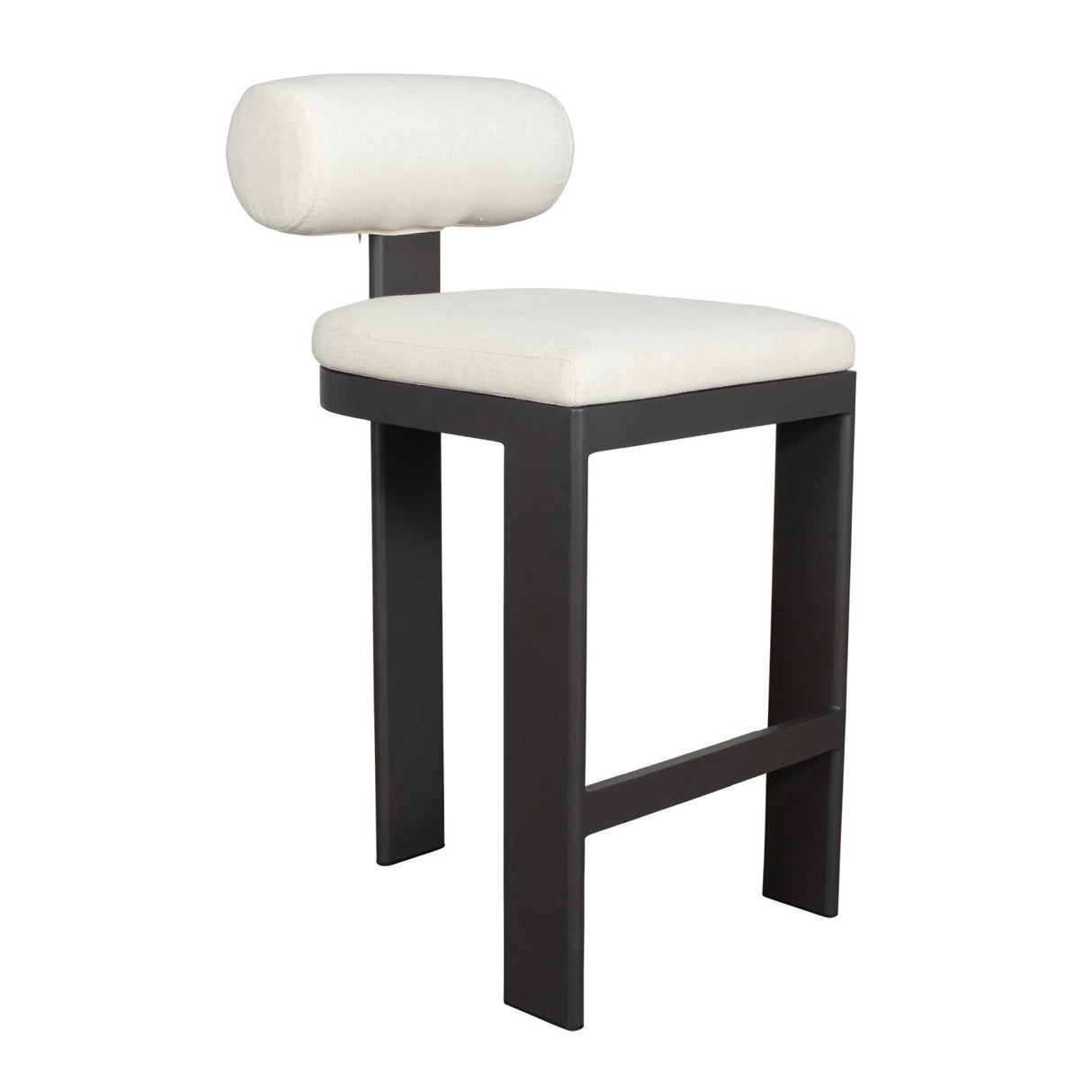 Modern European furniture - White Padded Outdoor Bar Stool - www.oroa.com | Oroa.com