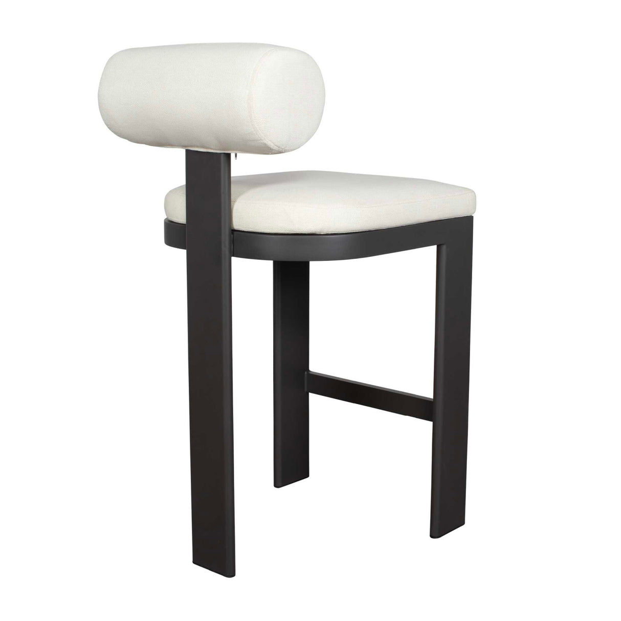 Modern European furniture - White Padded Outdoor Bar Stool - www.oroa.com | Oroa.com