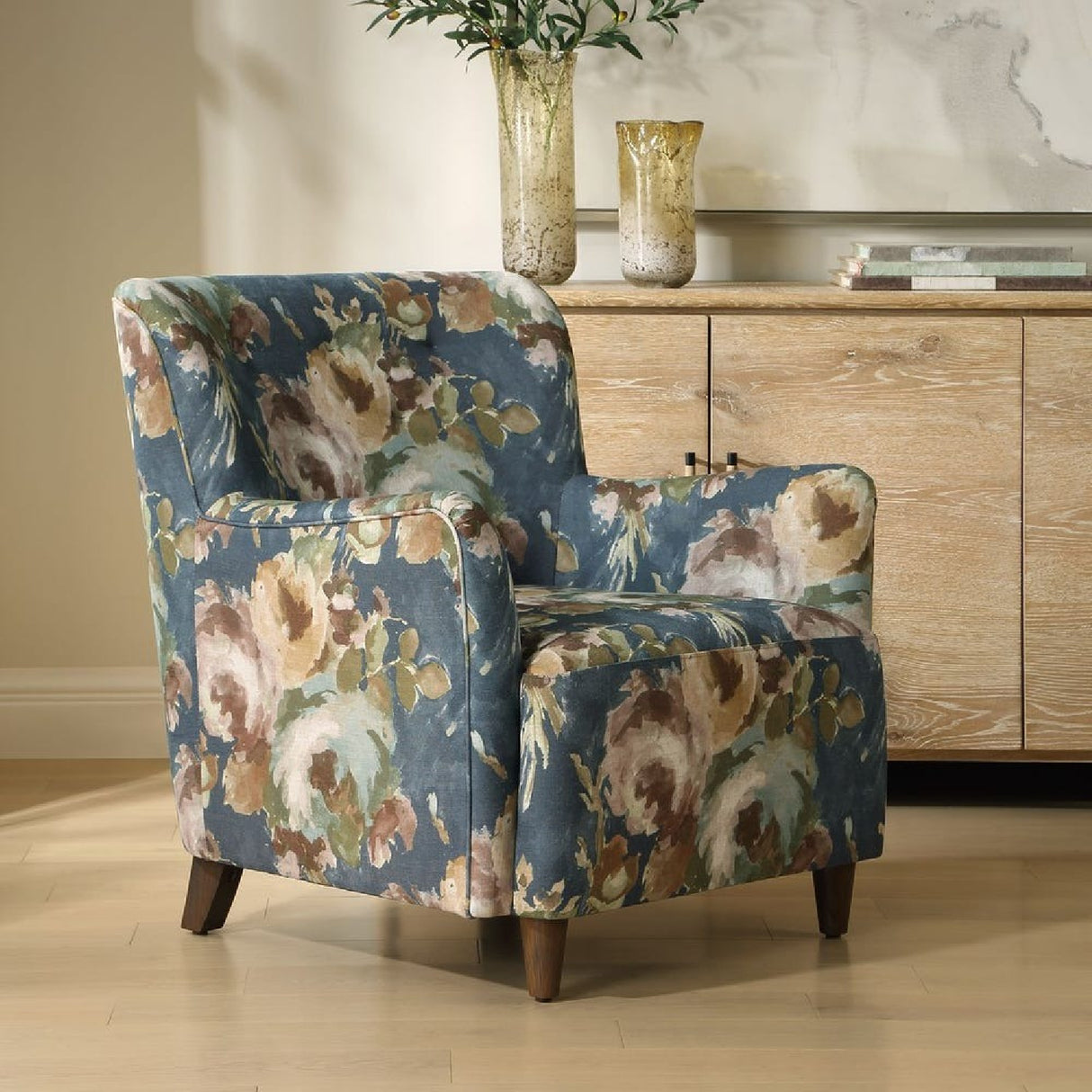 Floral Print Accent Armchair | Oroa.com
