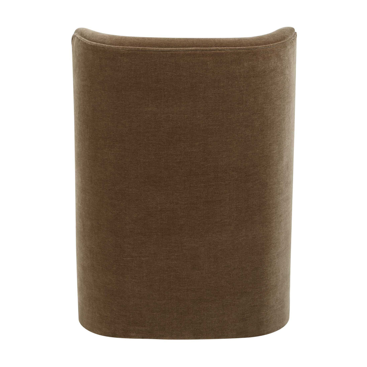 Brown Velvet Caster Dining Chair | Oroa.com