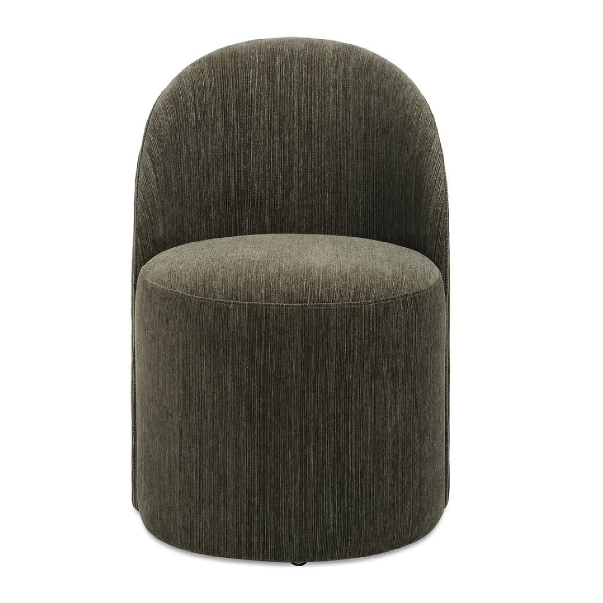 Chenille Caster Swivel Dining Chair | Oroa.com